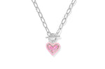 Ari Heart Enamel Necklace