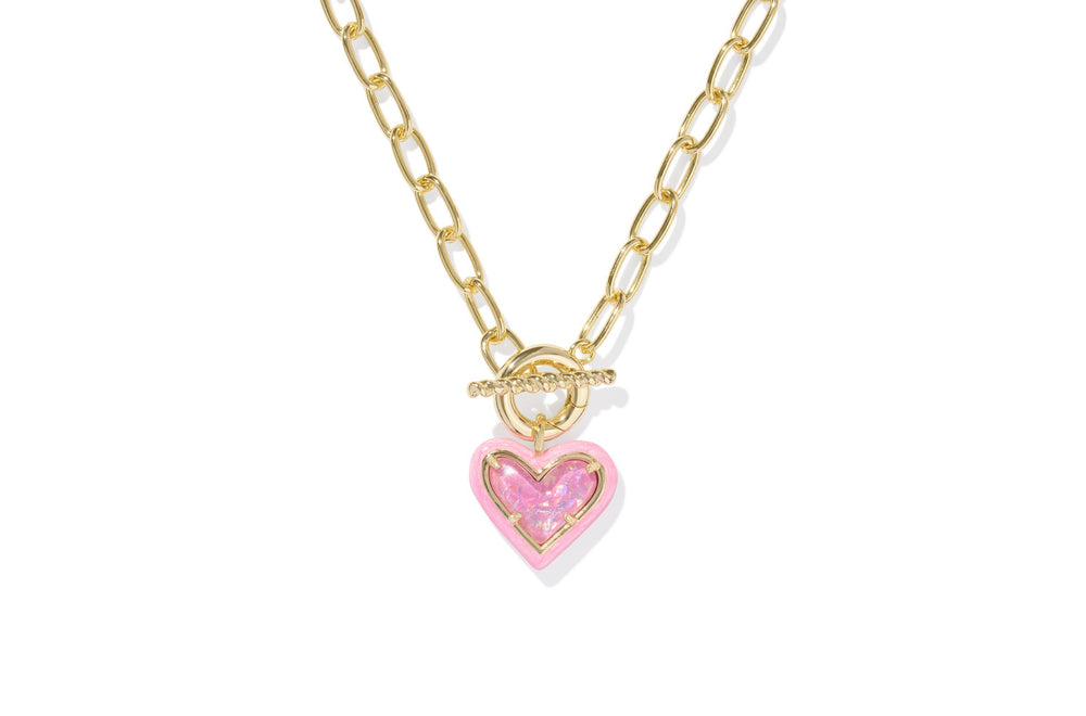 Ari Heart Enamel Necklace