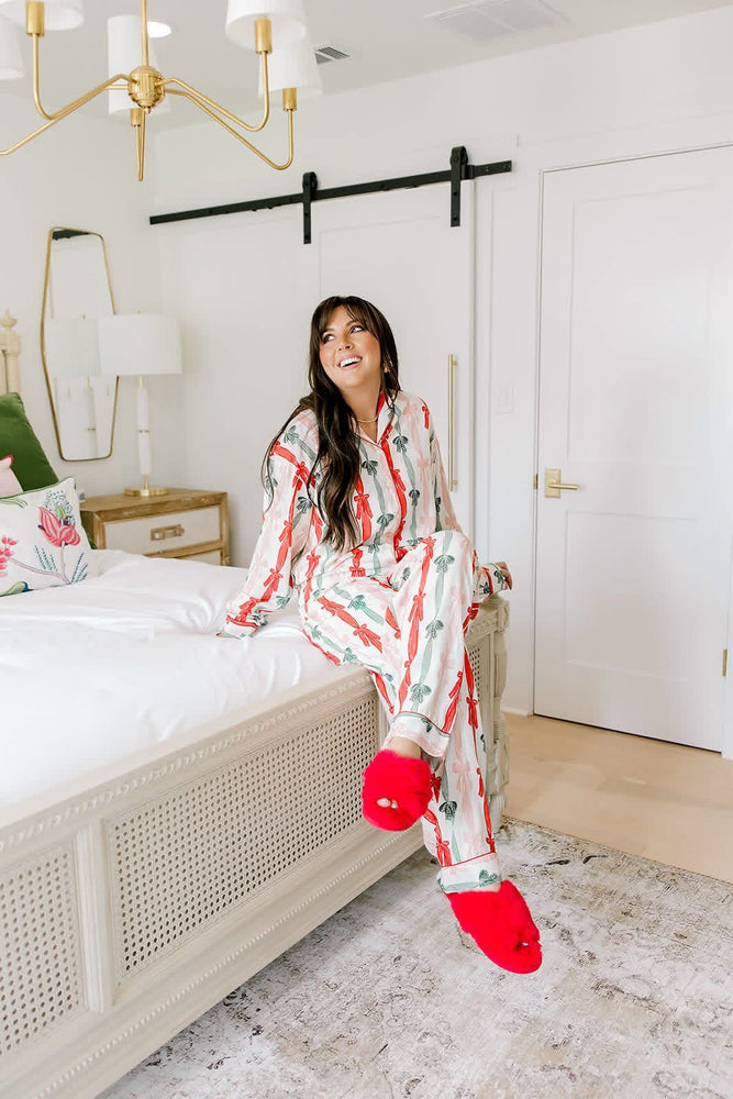 Christmas Bows Pajama Set