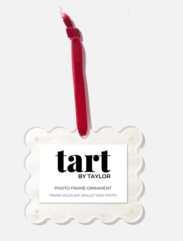 Pearl White Frame Ornament