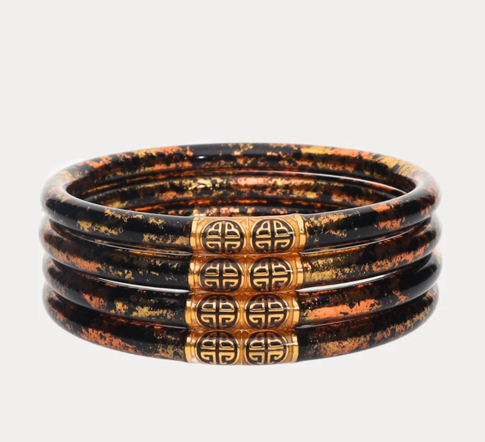 Koi Leopard All Weather Bangles (Set of 4)