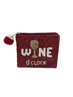 WINE O’CLOCK Beaded Pouch