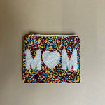 MOM Beaded Pouch