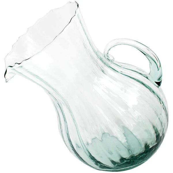 Ribbed Tilted Pitcher